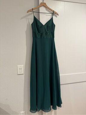charmeuse tank v neck bridesmaid dress with slit Satin Dress Rose Quartz Bridesmaid Dress Charmeuse Tank V-Neck Bridesmaid  Dress With Slit David's Bridal
